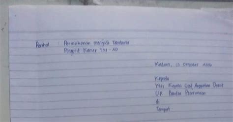 Dokumen surat lamaran doc & pdf. Donwload Fille Surat Lamaran Prajurit Tni Ad Tamtama ...