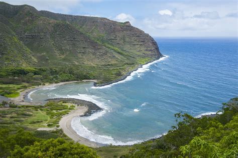 Halawa Bay On The Island Of Molokai Hawaii United States Of America
