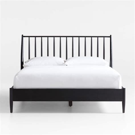 Carson Ebonized Wood Spindle Queen Bed Reviews Crate And Barrel