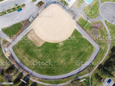 Aerial View Of Baseball Field Stock Photo Download Image Now Aerial