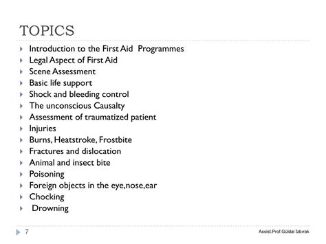 Ppt Introduction To The First Aid Programmes Powerpoint Presentation