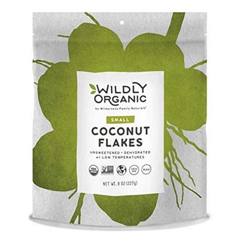 Wildly Organic 2165892 8 Oz Unsweetened Coconut Organic Flakes Case