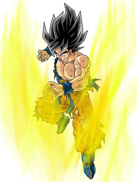 False Super Saiyan Goku By Brycemaster On Deviantart