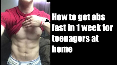 How To Get Abs In 1 Week For Teenagers At Home Fastfastest Way To Get