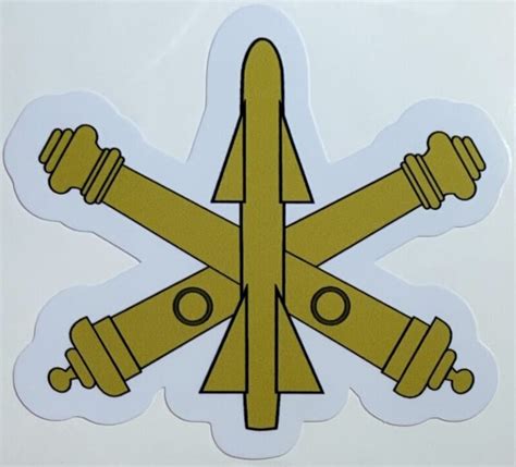 Us Army Air Defense Artillery Branch Sticker Decal Patch Co