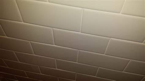 Went with daltile rittenhouse 3x6 subway tile from hd and didn't mind it is an older home so my guess is that the walls were probably uneven *how was the shower waterproofed? does this tile look uneven?