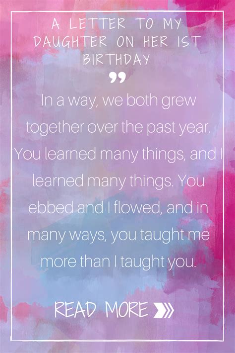 Maybe you would like to learn more about one of these? A Letter to My Daughter on Her Very First Birthday - Moms ...