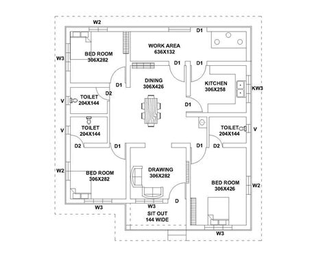 1187 Square Feet 3 Bedroom Low Cost Kerala Style Home Design And Plan