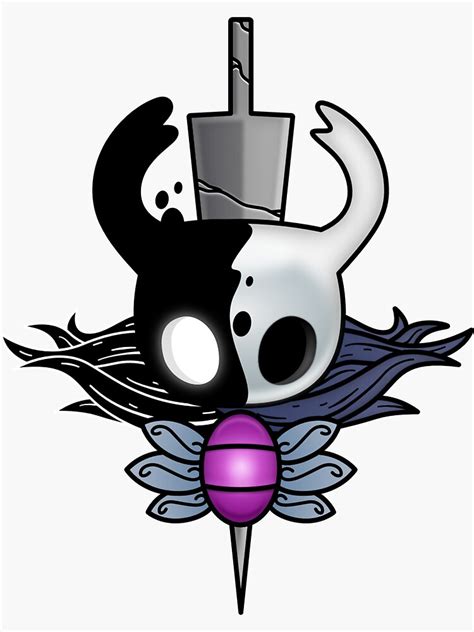 Hollow Knight Crest Sticker For Sale By Spryoldman Redbubble