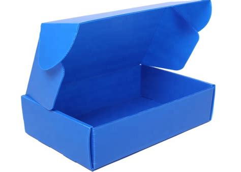 Collapsible Corrugated Plastic Storage Boxes With Lid Flute