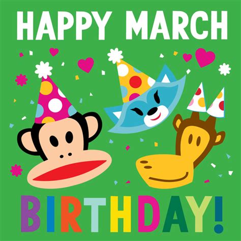 Happy Birthday March Clip Art