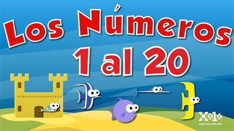 Los Números Del 1 Al 20 En Español Para Niños Es