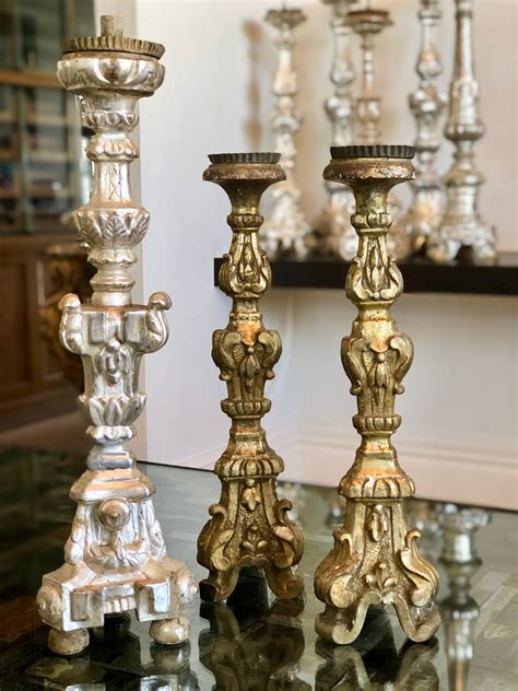 A Wonderful Collection Of Antique Candlesticks European Antiques
