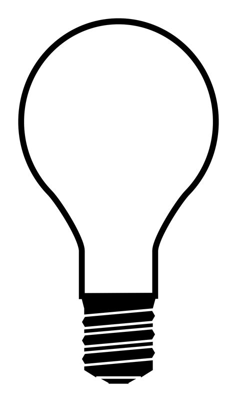 2000px Lightbulb Silhouettesvgpng 2000×3385 Stencil Crafts