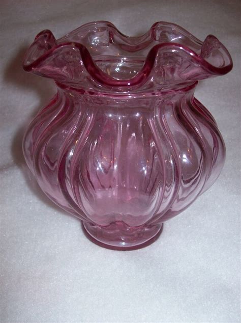Fenton Amethyst Purple Glass Ruffled Vase By Theclassicpast