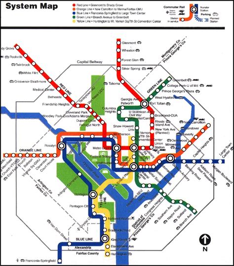 Dc Metro Map Washington Dc Metro Metro Map