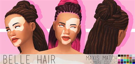 Sims 4 Curly Hair Maxis Match Rotyoo