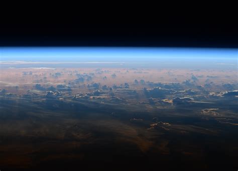 Earths Horizon Viewed From Orbit Spaceref