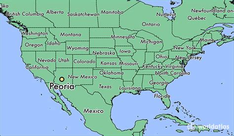 Where Is Peoria Az Peoria Arizona Map