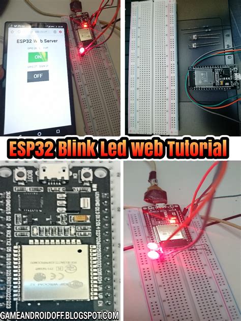 Tutorial Cara Esp32 Android Web Menyalakan Lampu Led Blink Led Mudah
