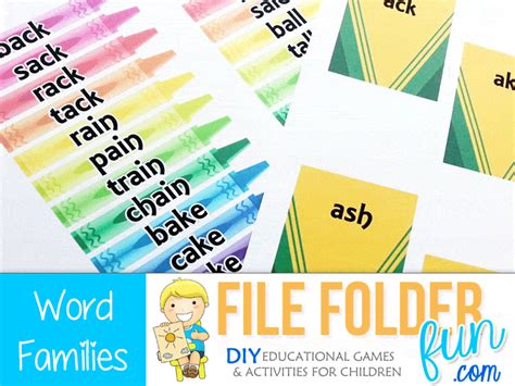 Kindergarten Phonics Game Level 2 File Folder Fun