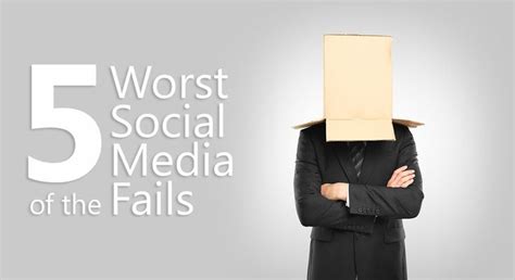 5 Of The Worst Social Media Fails Host1plus Blog Social Media Fails Media Communication