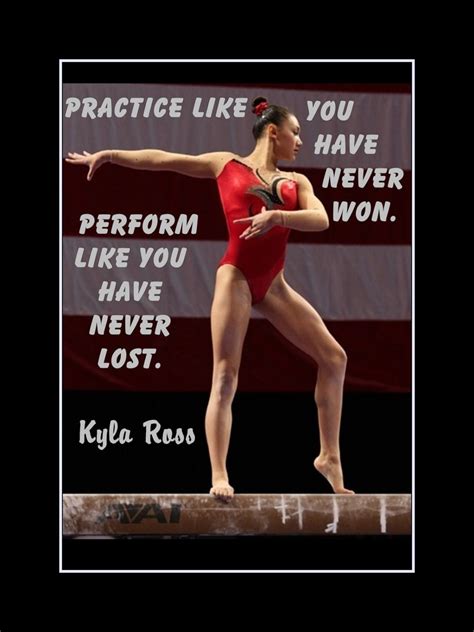 Gymnastics Poster Kyla Ross Olympic Champion Gymnast By Arleyart