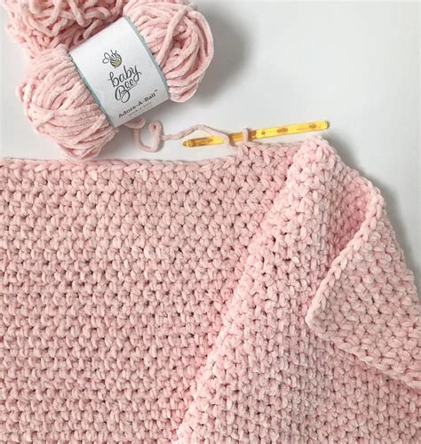 Easy Chunky Crochet Velvet Blanket Pattern Etsy Crochet Blanket