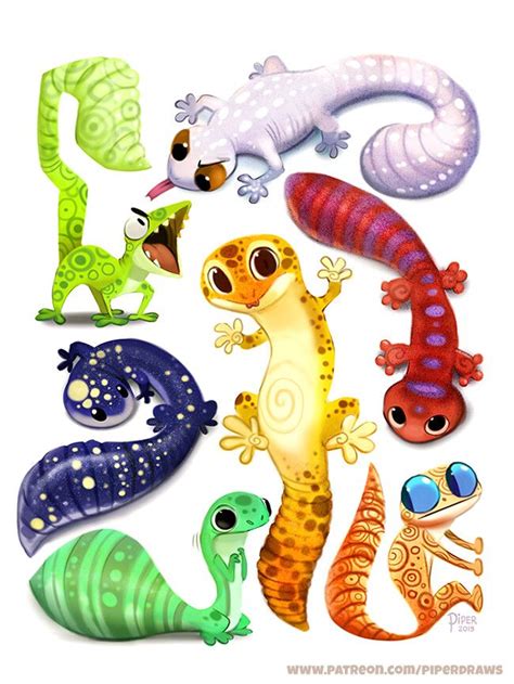 Artstation Daily Paint 2506 Leopard Gecko Designs Piper Thibodeau