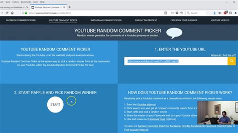 Just enter your instagram photo url, and we will find all the comments for you. Youtube Random Comment Picker🎯Como usarlo y estrategia en ...