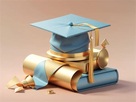 Premium Ai Image Milestone Achieved 3d Graduation Of University