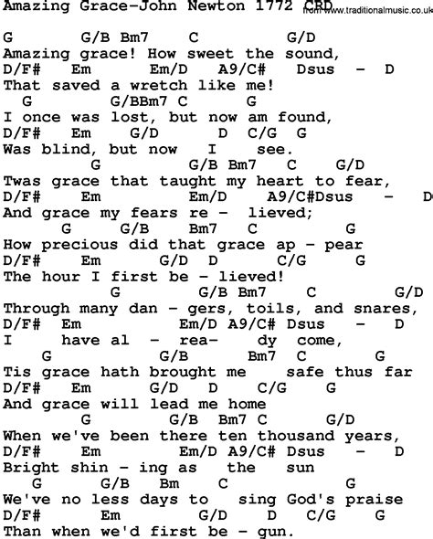 Few songs are as emotionally charged as. Gospel Song: Amazing Grace-John Newton 1772, lyrics and ...