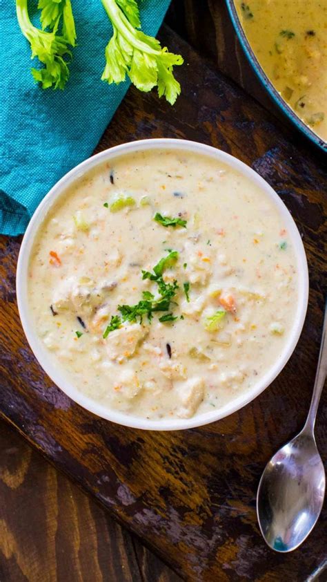 Stir in contents of seasoning packet from rice, and continue cooking vegetables until softened. Panera Bread Chicken Wild Rice Soup | Recipe | Chicken ...