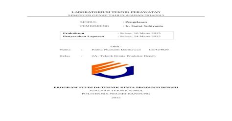 Laporan Teknik Perawatan Pengelasan Docx Document