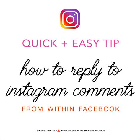 Instagram Tip How To Reply To Instagram Comments In Facebook