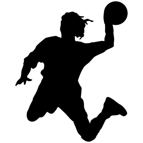 Leaping Dodgeball Player Sticker
