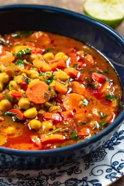 Easy Mediterranean Chickpea Soup With Vegetables The Mediterranean Dish