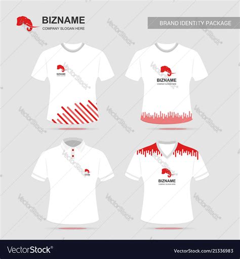 Company T Shirt Design With Logo Royalty Free Vector Image