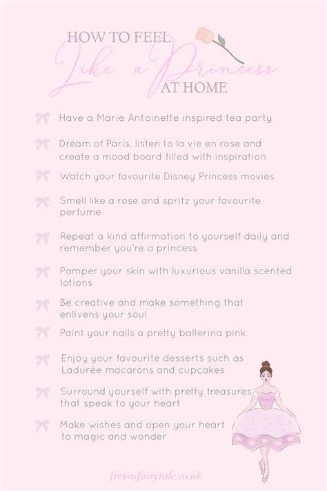 girly ideas on how to feel like a princess at home freya s fairytale