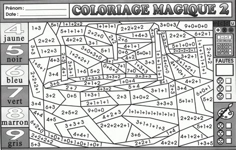 Épinglé Sur Mathématiques Destiné Coloriage Magique Gs Cp