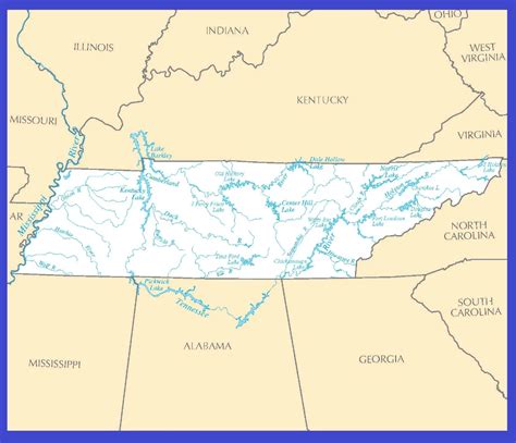 Tennessee River On World Map