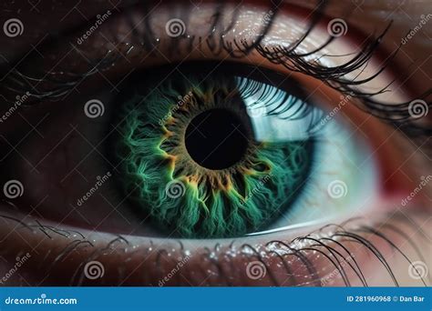 Macro Close Up Of Human Eye Generative AI Stock Photo Image Of