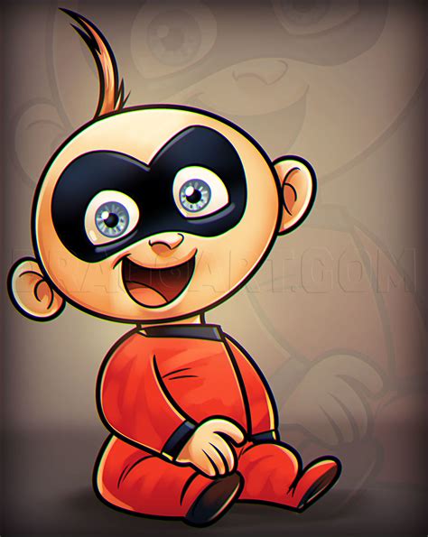 How To Draw Jack Jack From The Incredibles 6 Steps