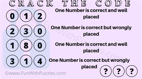 3 Digit Puzzle Crack The Code And Unlock The Key