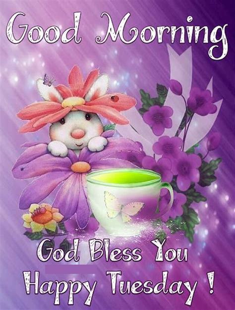 Good Morning God Bless You Happy Tuesday Cute Quote