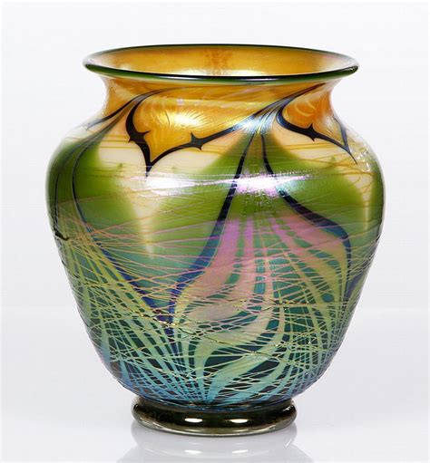 Sold Price Orient And Flume 20th C Art Glass Vase Invalid Date Est
