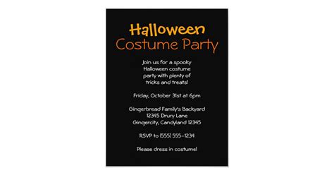 Halloween Costume Party Invitation Zazzle