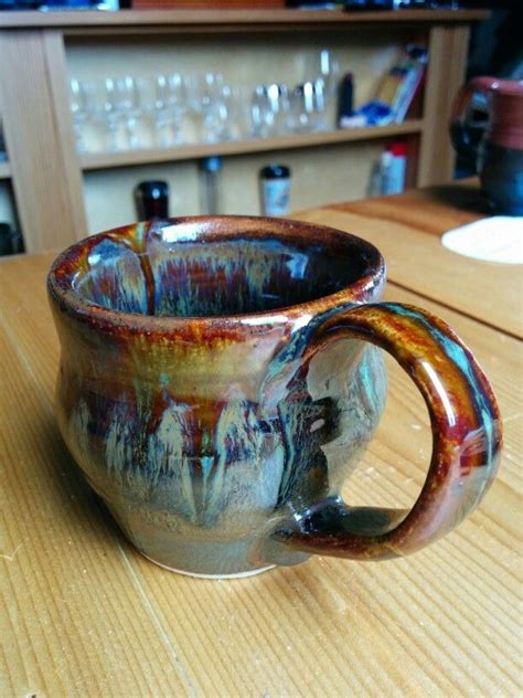 Wonderful Pottery Mug What A Great Glaze By Artist Sarah Dodd Mugs