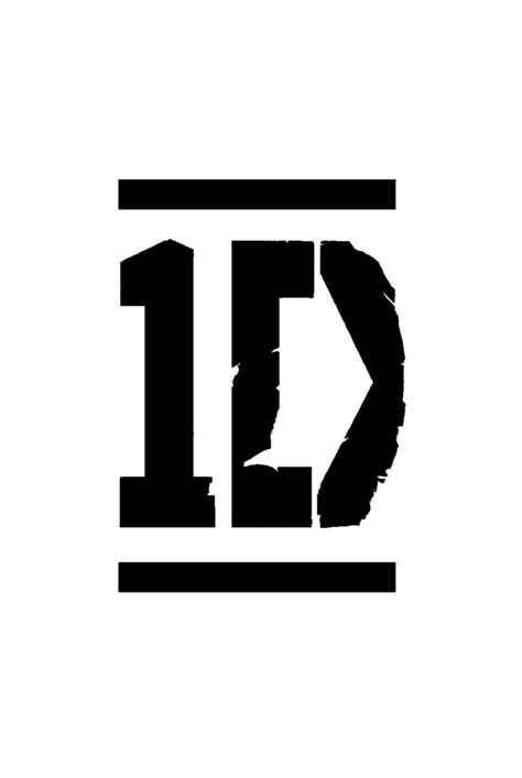 One Direction Logo Black And White Wallpaper