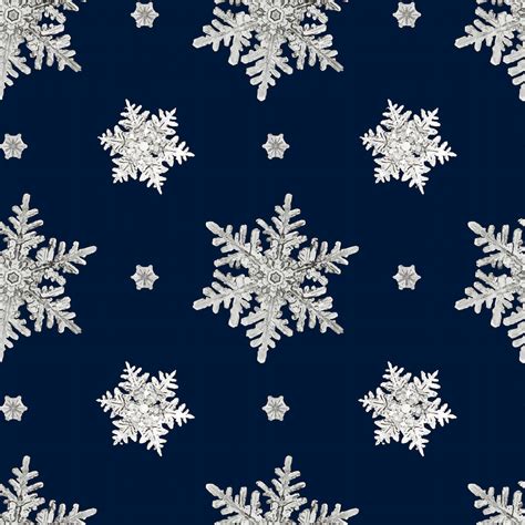 Snowflake Pattern Designs Free Seamless Vector Illustration And Png